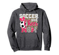 Soccer And Cheer Mom Leopard Cheerleader Hoodie - Novelty Apparel Unisex - T-Shirt, Sweatshirt, Hoodie