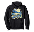 Glacier National Park Distressed 80S Hoodie - Novelty Apparel Men Women - T-Shirt, Sweatshirt, Hoodie