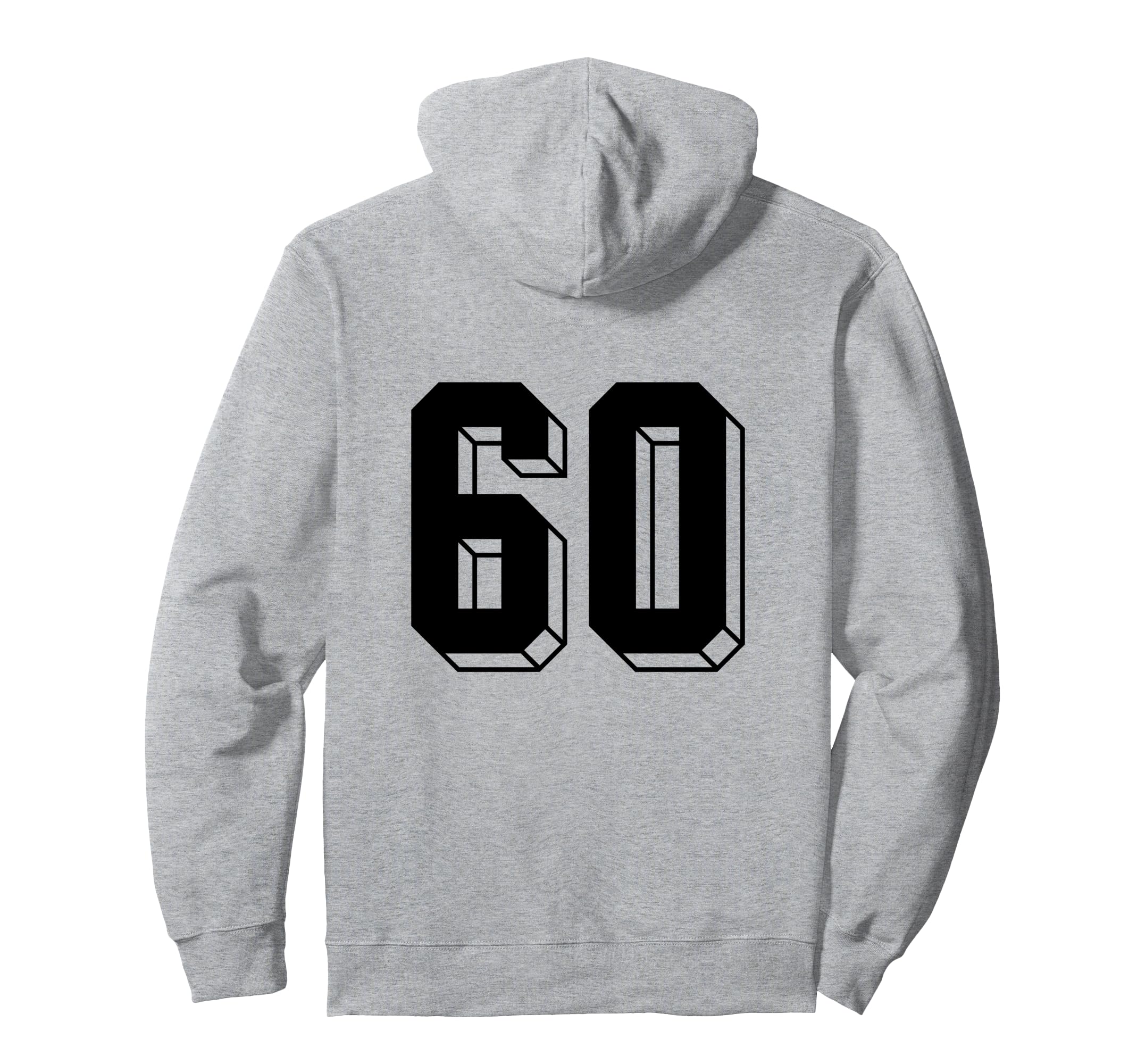 Number 60 Backside 80S 90S Team Jersey Hoodie - Unique Graphic Unisex - T-Shirt, Sweatshirt, Hoodie