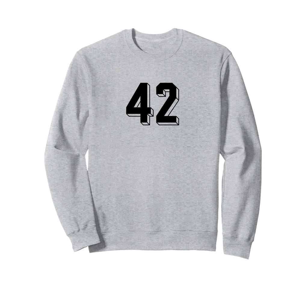 Number 42 80S 90S Soccer Team Sweatshirt - Fun Novelty Design for Adults - T-Shirt, Sweatshirt, Hoodie