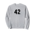 Number 42 80S 90S Soccer Team Sweatshirt - Fun Novelty Design for Adults - T-Shirt, Sweatshirt, Hoodie