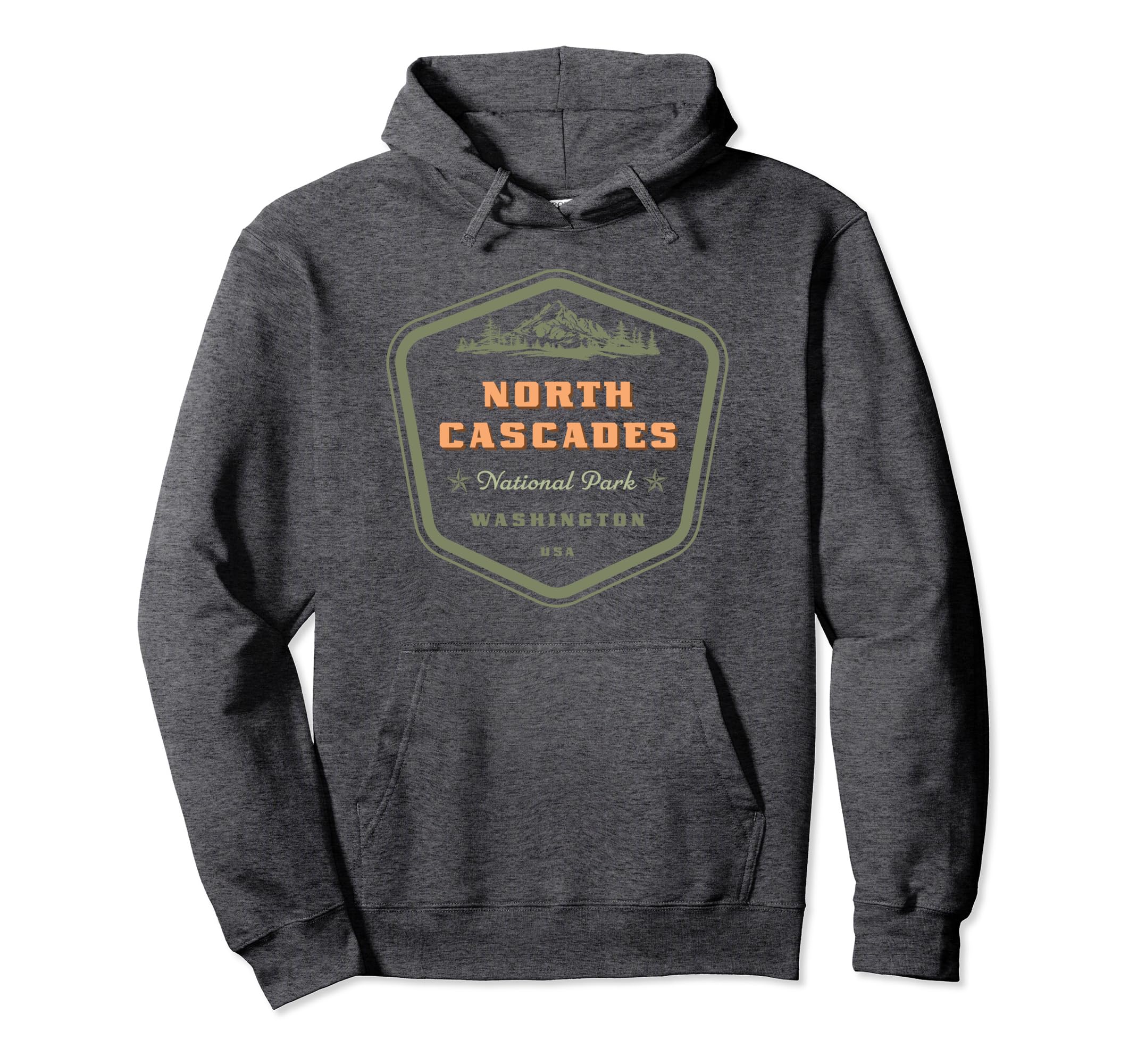 North Cascades National Park Washington Hoodie - Novelty Apparel Unisex - T-Shirt, Sweatshirt, Hoodie