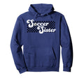 Soccer Sister Soccer Family Checkered Hoodie - Custom Art Print Men Women - T-Shirt, Sweatshirt, Hoodie