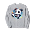 Soccer Player Panda Kicking Soccer Ball Sweatshirt - Trendy Graphic Unisex - T-Shirt, Sweatshirt, Hoodie
