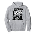 I Kicked 100 Days School Soccer 100Th Hoodie - Streetwear Style Men Women - T-Shirt, Sweatshirt, Hoodie