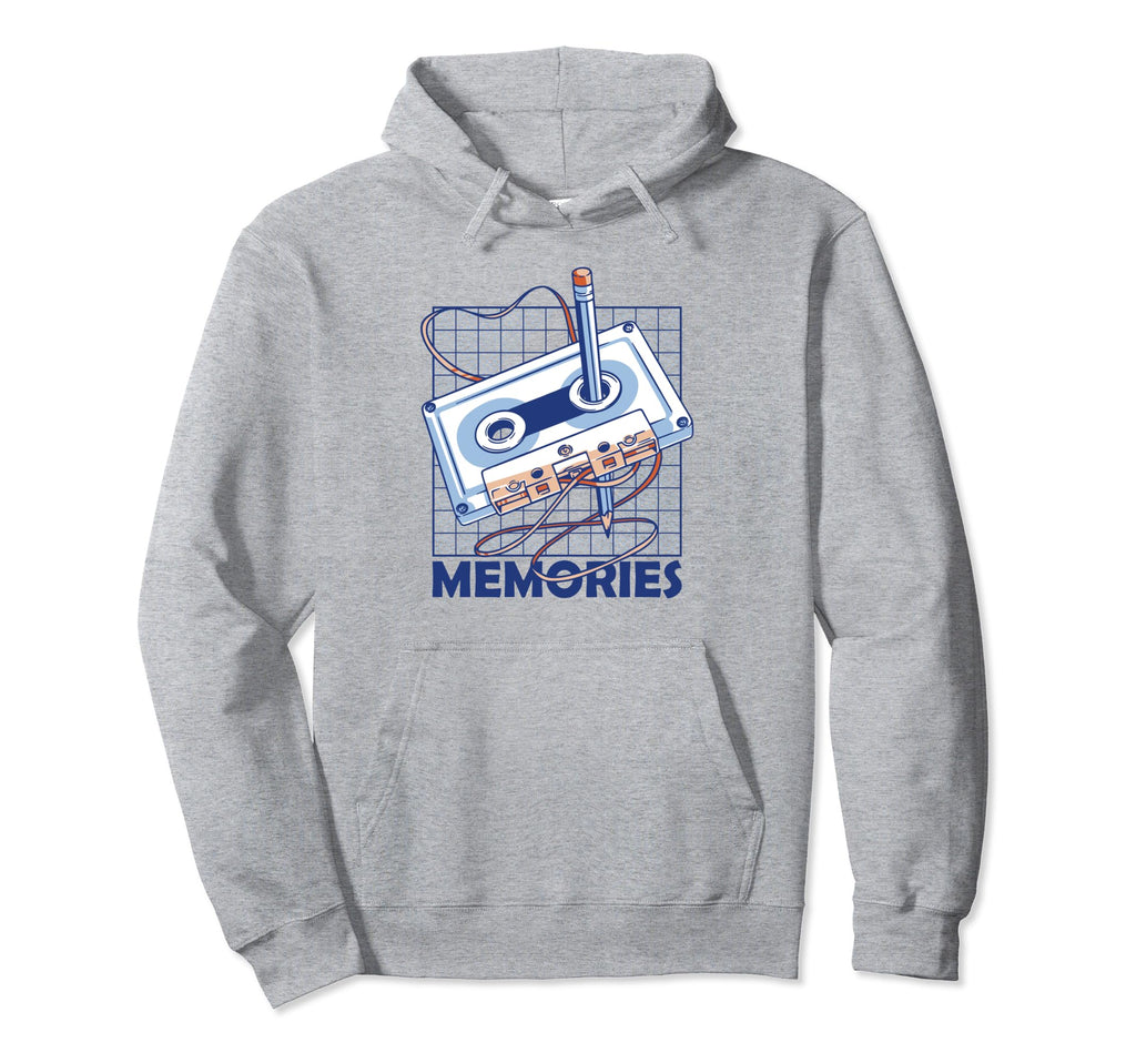 Memories Audio Cassette Tape Mixtape Hoodie - Trendy Graphic for Adults - T-Shirt, Sweatshirt, Hoodie