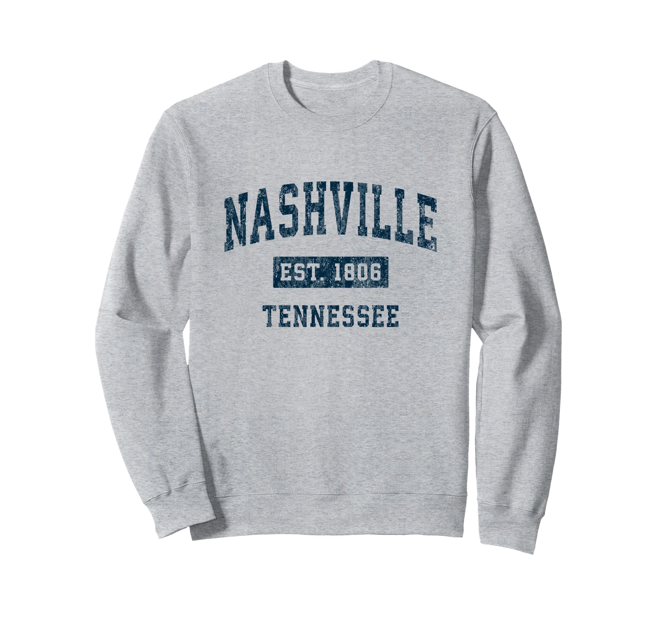 Nashville Tennessee Tn Sports Navy Sweatshirt - Aesthetic Graphic Unisex - T-Shirt, Sweatshirt, Hoodie