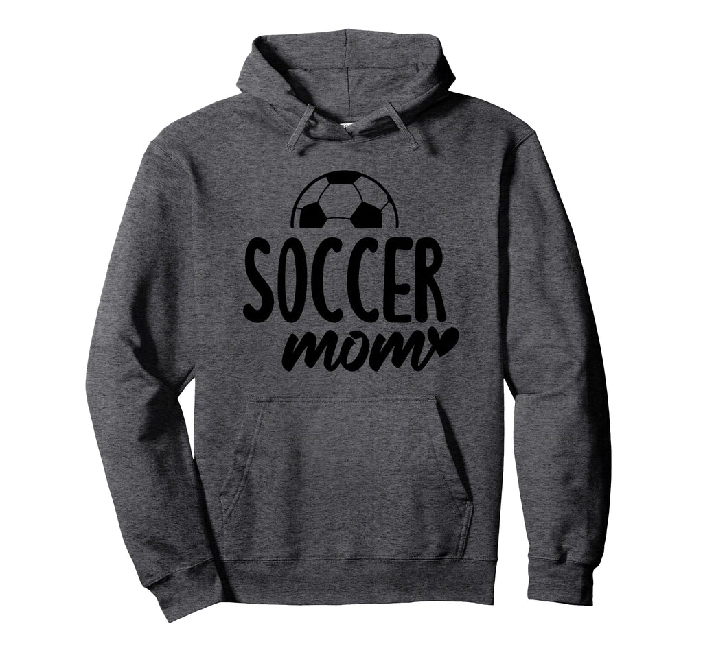 Soccer Mom Heart Script Font Hoodie - Unique Graphic for Adults - T-Shirt, Sweatshirt, Hoodie