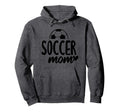 Soccer Mom Heart Script Font Hoodie - Minimalist Print for Adults - T-Shirt, Sweatshirt, Hoodie
