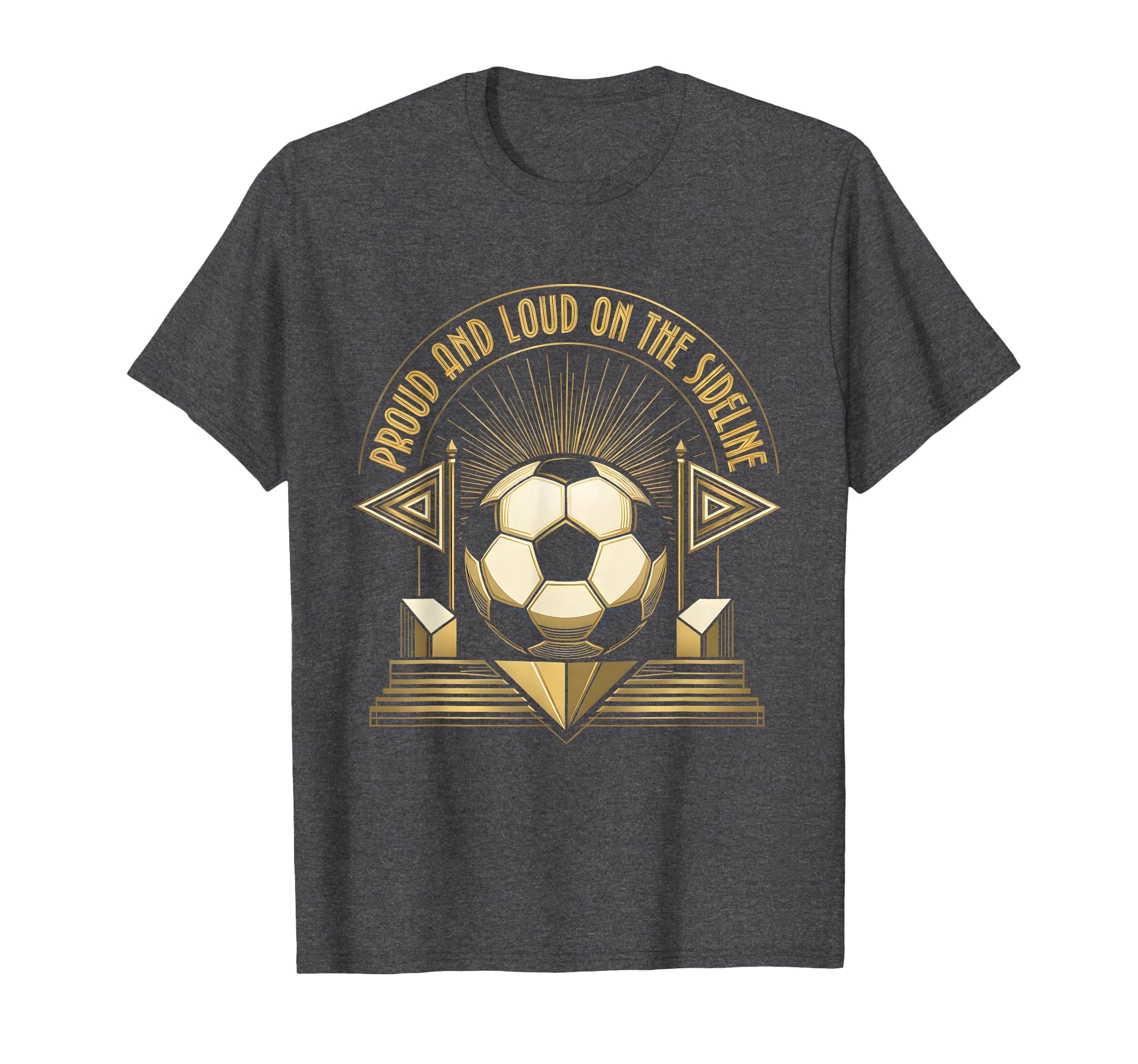 Proud And Loud Sideline Soccer Mom T-Shirt - Custom Art Print for Adults - T-Shirt, Sweatshirt, Hoodie