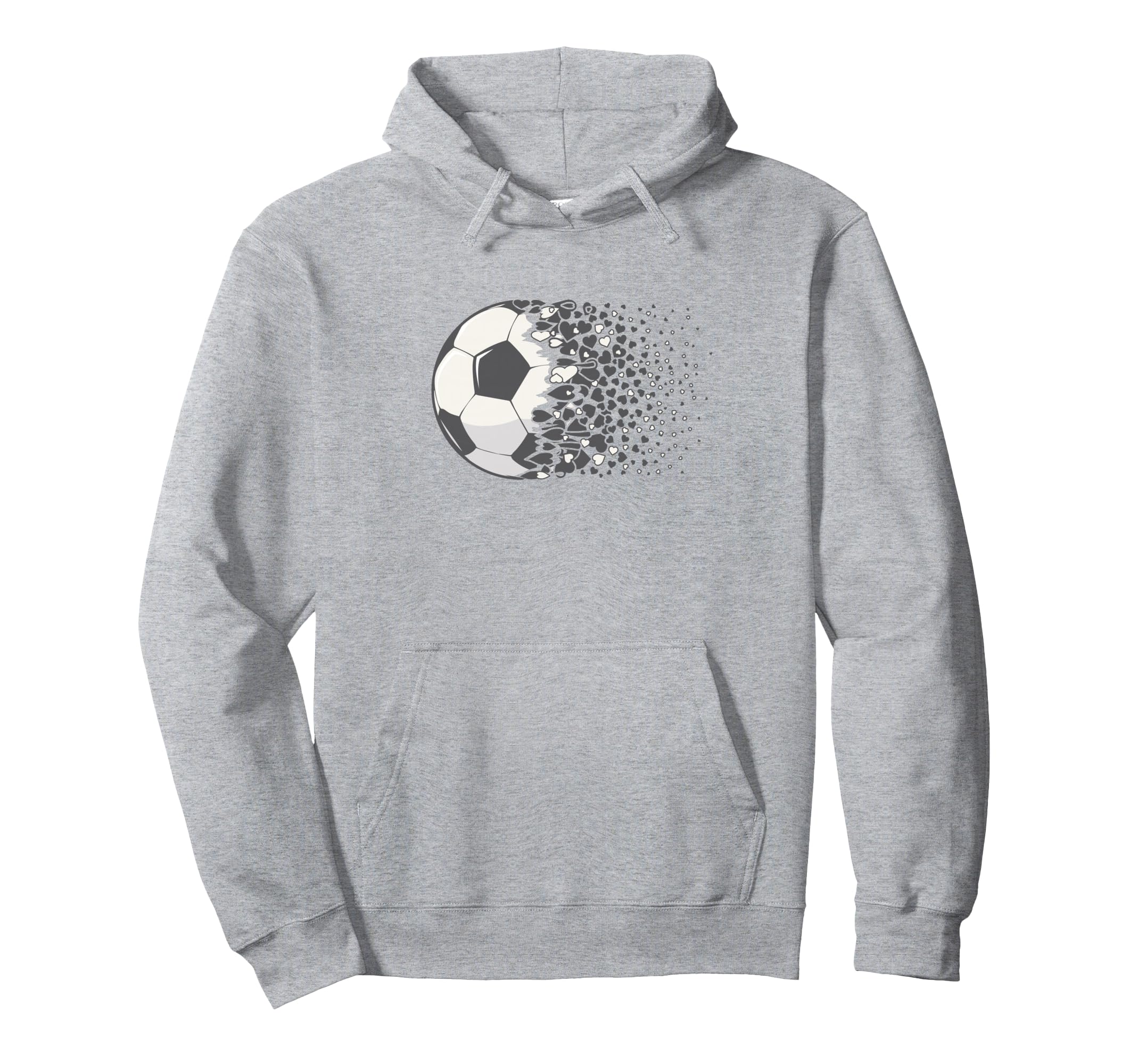 Soccer Ball Soccer Heart Soccer Player Hoodie - Minimalist Print Men Women - T-Shirt, Sweatshirt, Hoodie