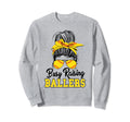 Busy Raising Ballers Softball Mom Sweatshirt - Novelty Apparel for Adults - T-Shirt, Sweatshirt, Hoodie