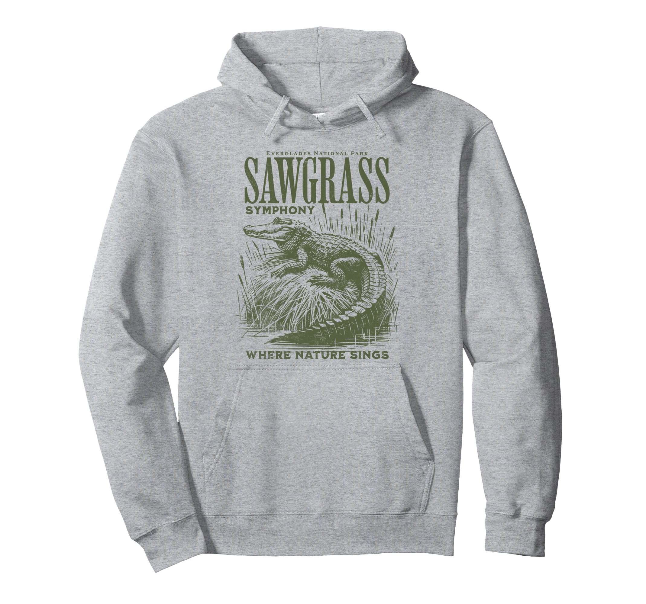 Florida Everglades National Parks Hoodie - Minimalist Print Men Women - T-Shirt, Sweatshirt, Hoodie