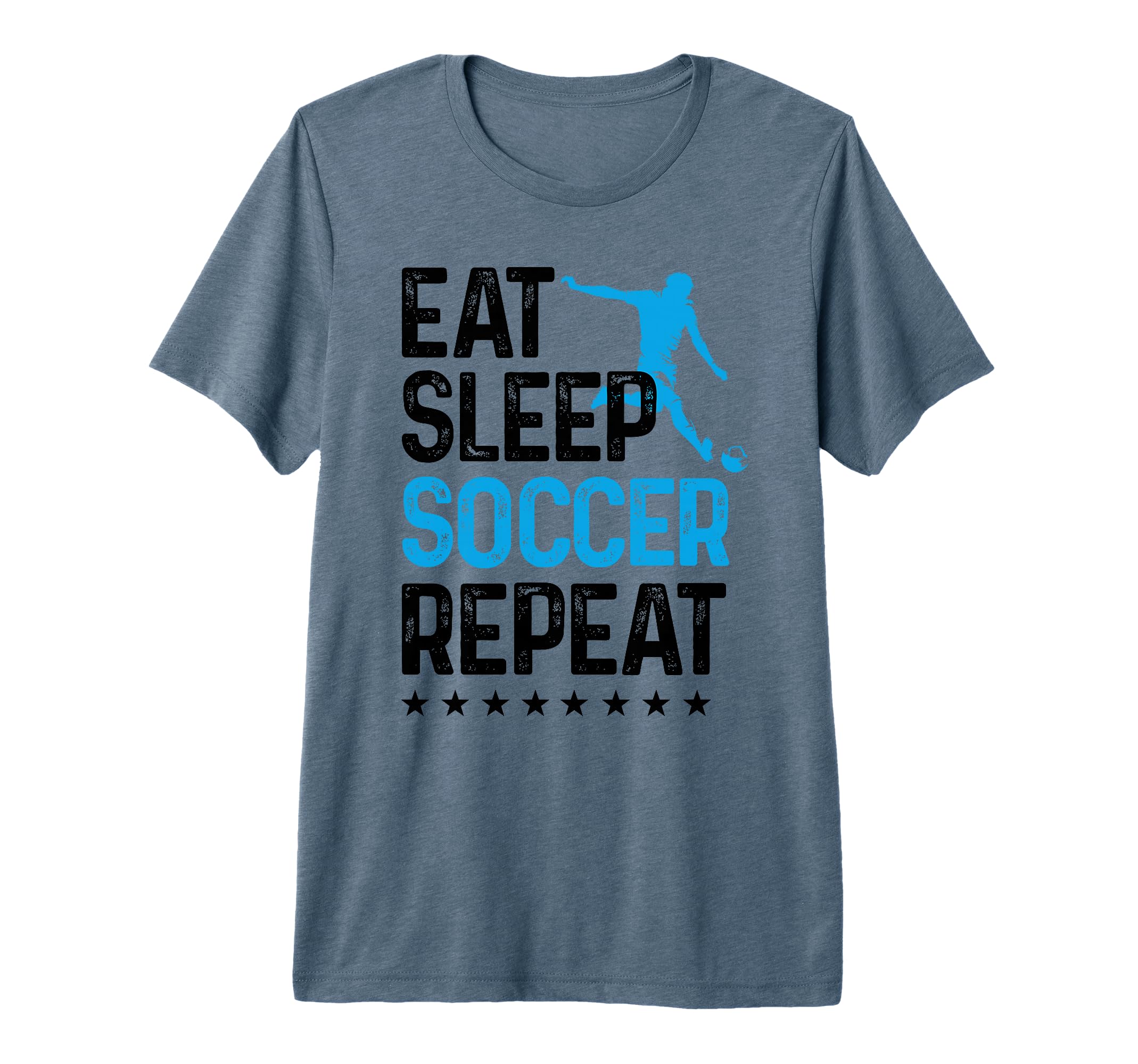 Eat Sleep Soccer Repeat Sport Player T-Shirt - Minimalist Print for Adults - T-Shirt, Sweatshirt, Hoodie