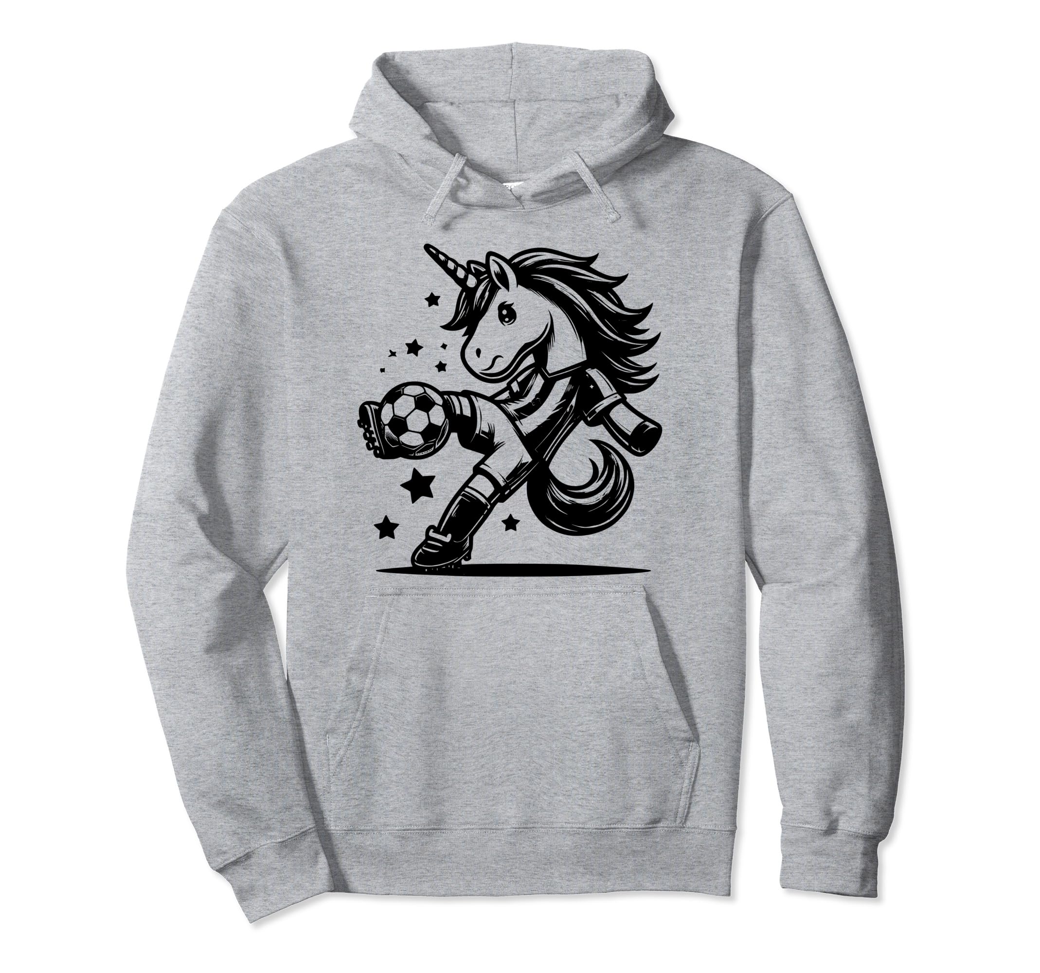 Footballer Unicorn Fans Soccer Team Hoodie - Custom Art Print Unisex - T-Shirt, Sweatshirt, Hoodie
