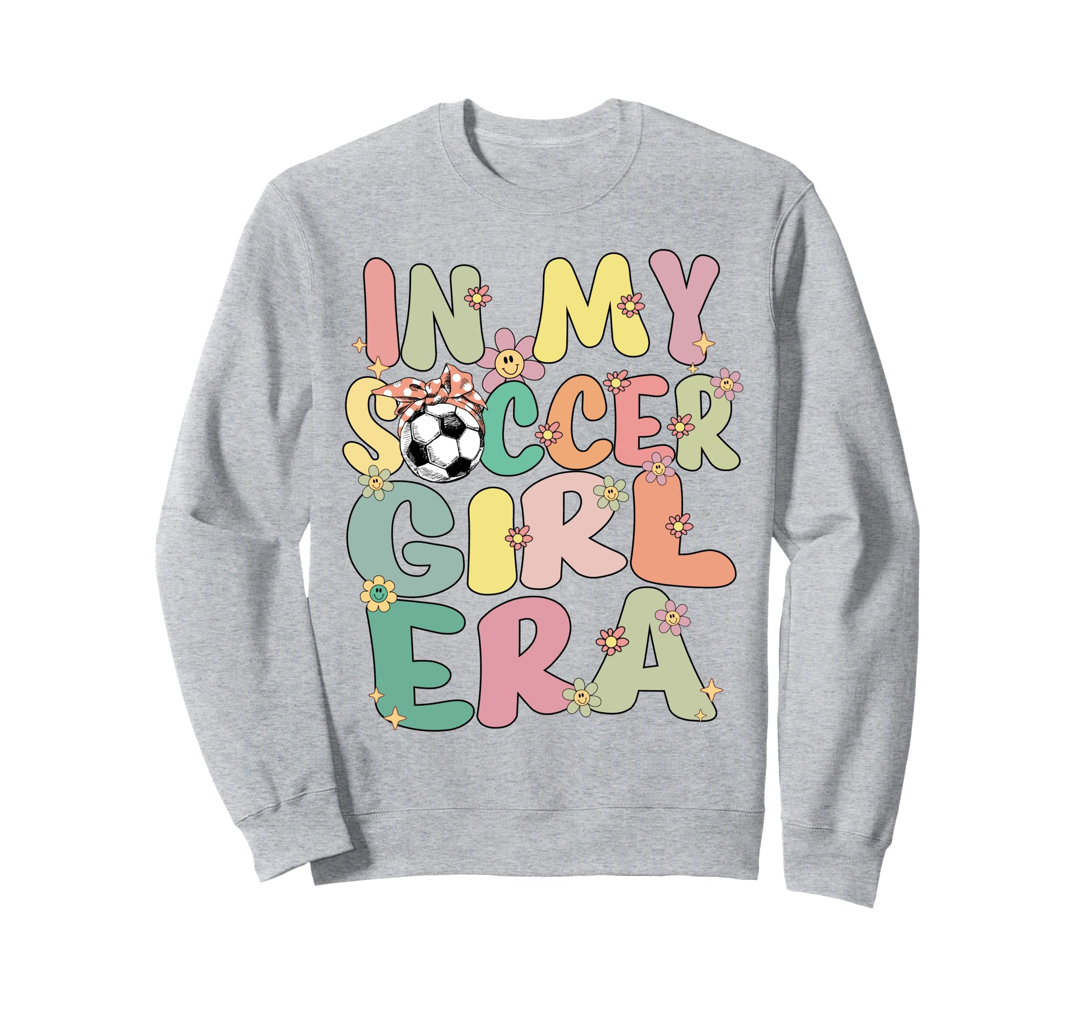 My Soccer Era Groovy Soccer Soccer Sweatshirt - Novelty Apparel for Adults - T-Shirt, Sweatshirt, Hoodie