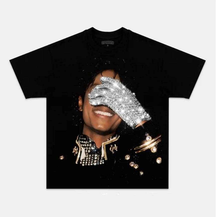 Vintage Michael Jackson Glove Graphic 90S - Adult & Kids T-Shirts, Sweatshirts & Hoodies apparel design preview 1