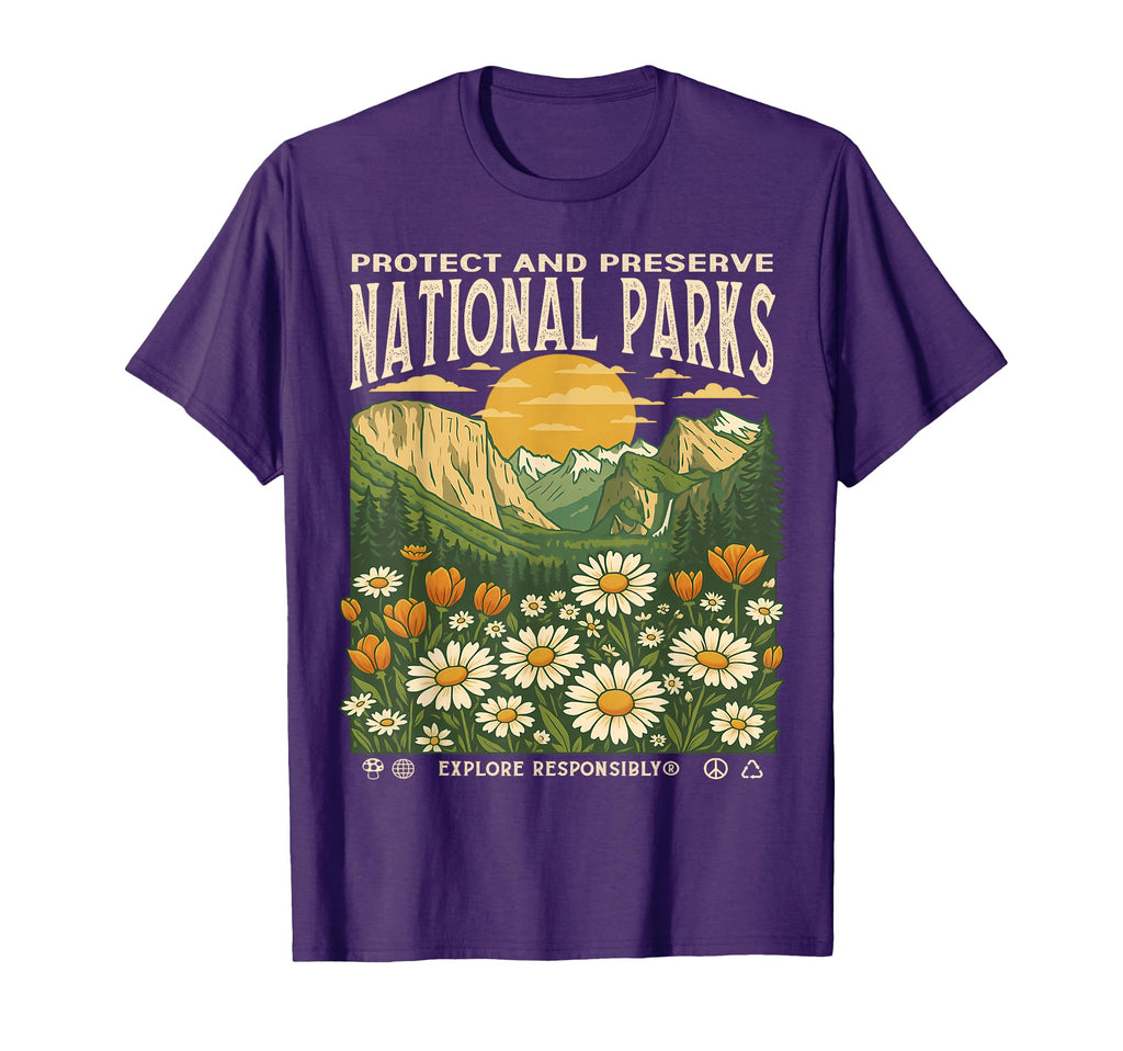 Protect And Preserve National Parks T-Shirt - Minimalist Print Unisex - T-Shirt, Sweatshirt, Hoodie