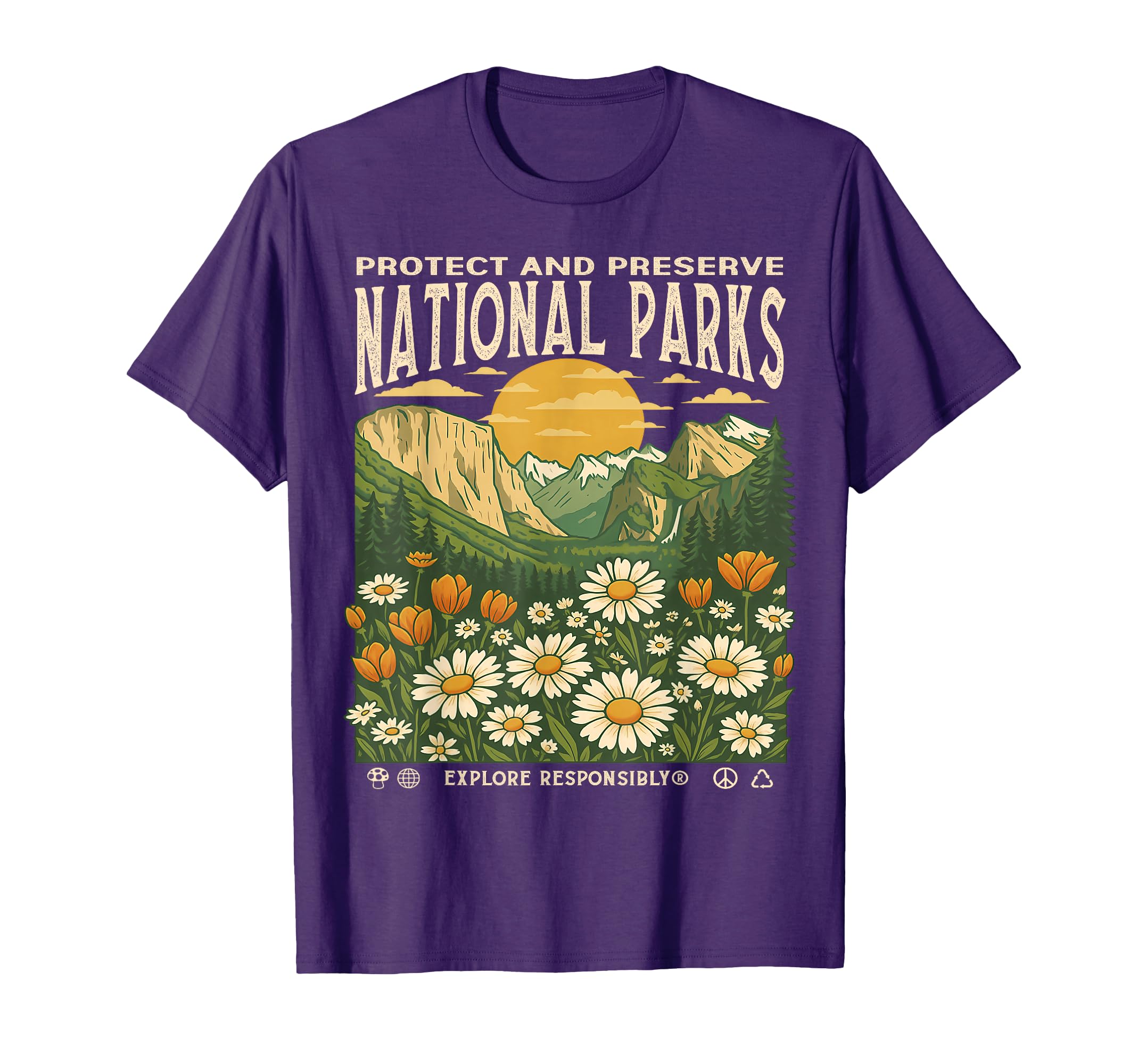 Protect And Preserve National Parks T-Shirt - Minimalist Print Unisex - T-Shirt, Sweatshirt, Hoodie