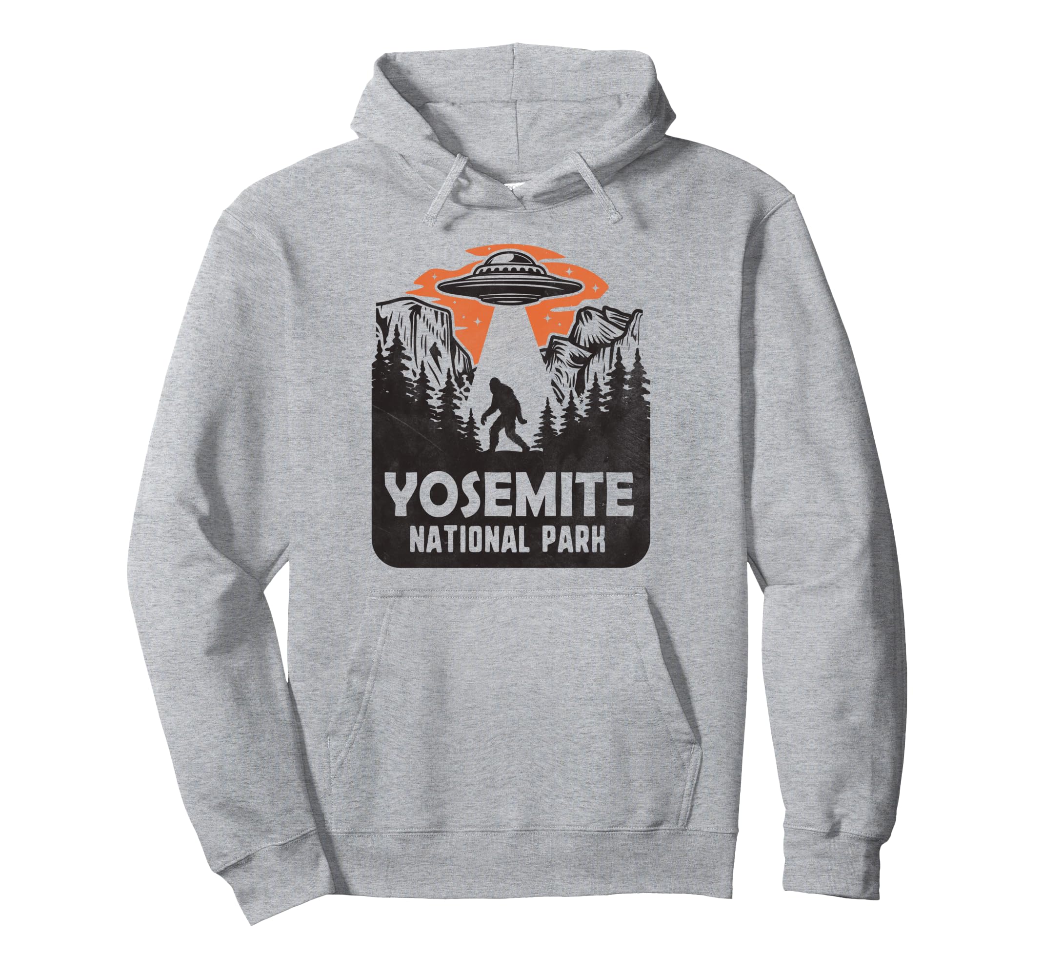 Yosemite National Park Cryptid Ufo Hoodie - Unique Graphic Men Women - T-Shirt, Sweatshirt, Hoodie