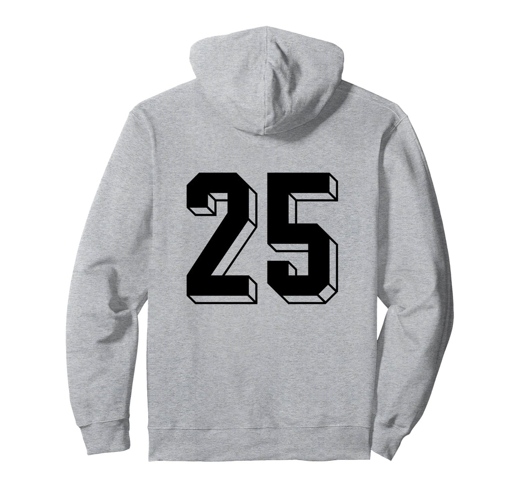 Number 25 Backside 80S 90S Team Hoodie - Aesthetic Graphic for Adults - T-Shirt, Sweatshirt, Hoodie