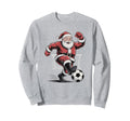 Santa Playing Soccer 90S Holiday Sweatshirt - Trendy Graphic Men Women - T-Shirt, Sweatshirt, Hoodie