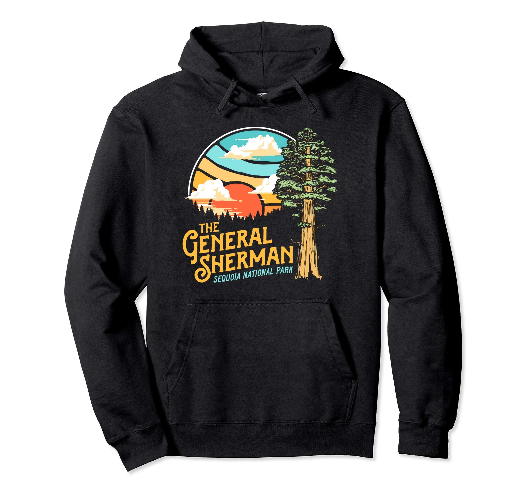 General Sherman Sequoia National Park Hoodie - Unique Graphic Unisex - T-Shirt, Sweatshirt, Hoodie