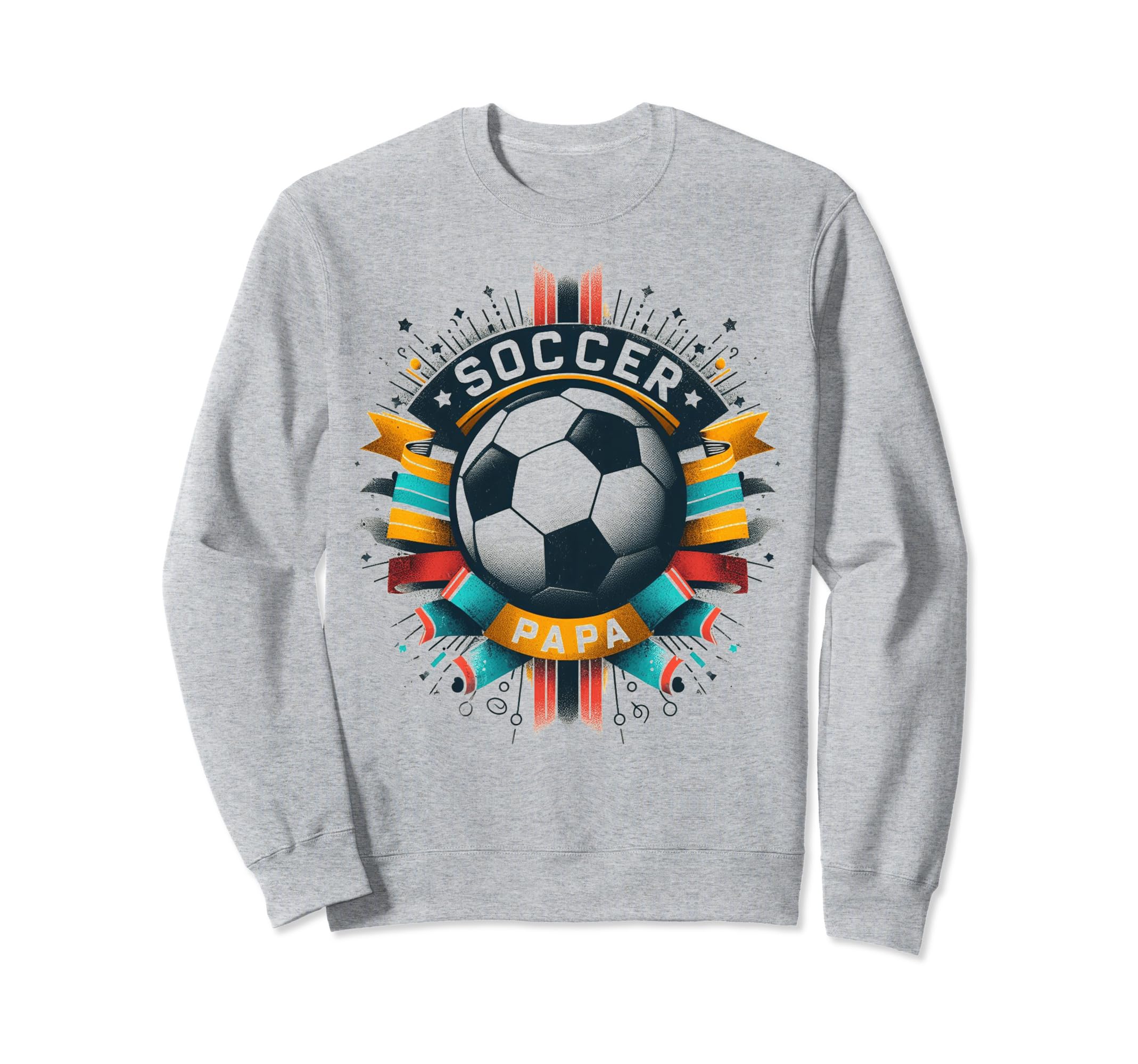 Soccer Papa Family Matching Dad Sweatshirt - Trendy Graphic Men Women - T-Shirt, Sweatshirt, Hoodie
