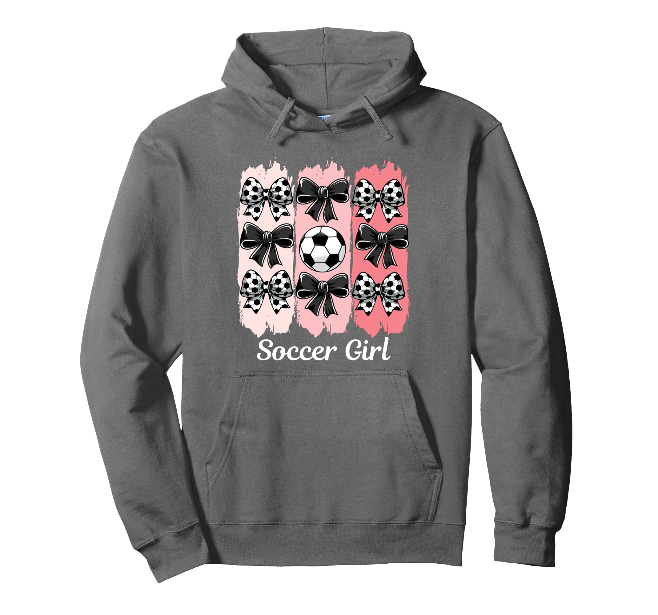 Soccer Coquette Bow Soccer Soccer Hoodie - Trendy Graphic Men Women - T-Shirt, Sweatshirt, Hoodie