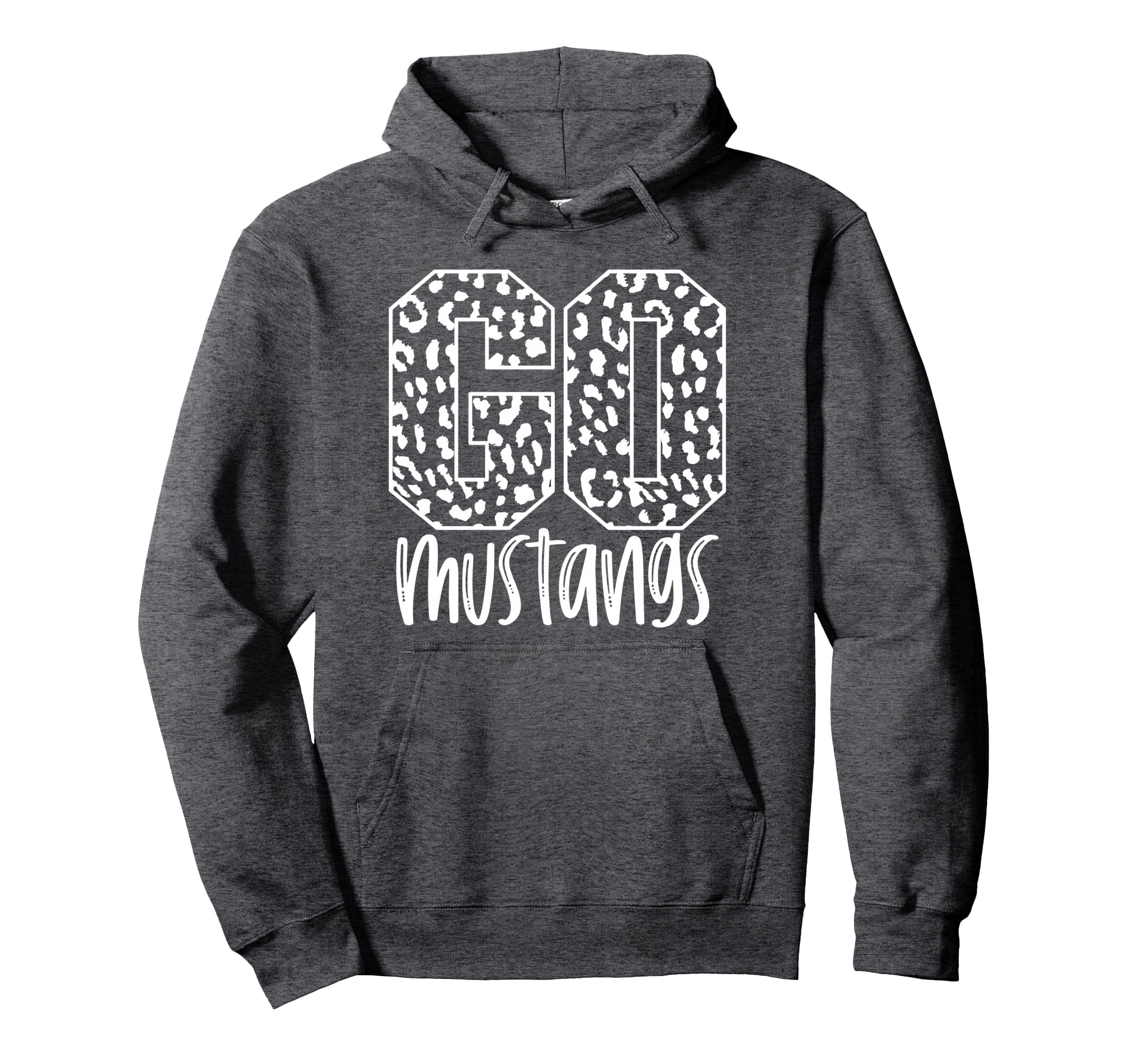 Mustangs Team Mascot School Spirit Hoodie - Minimalist Print Men Women - T-Shirt, Sweatshirt, Hoodie