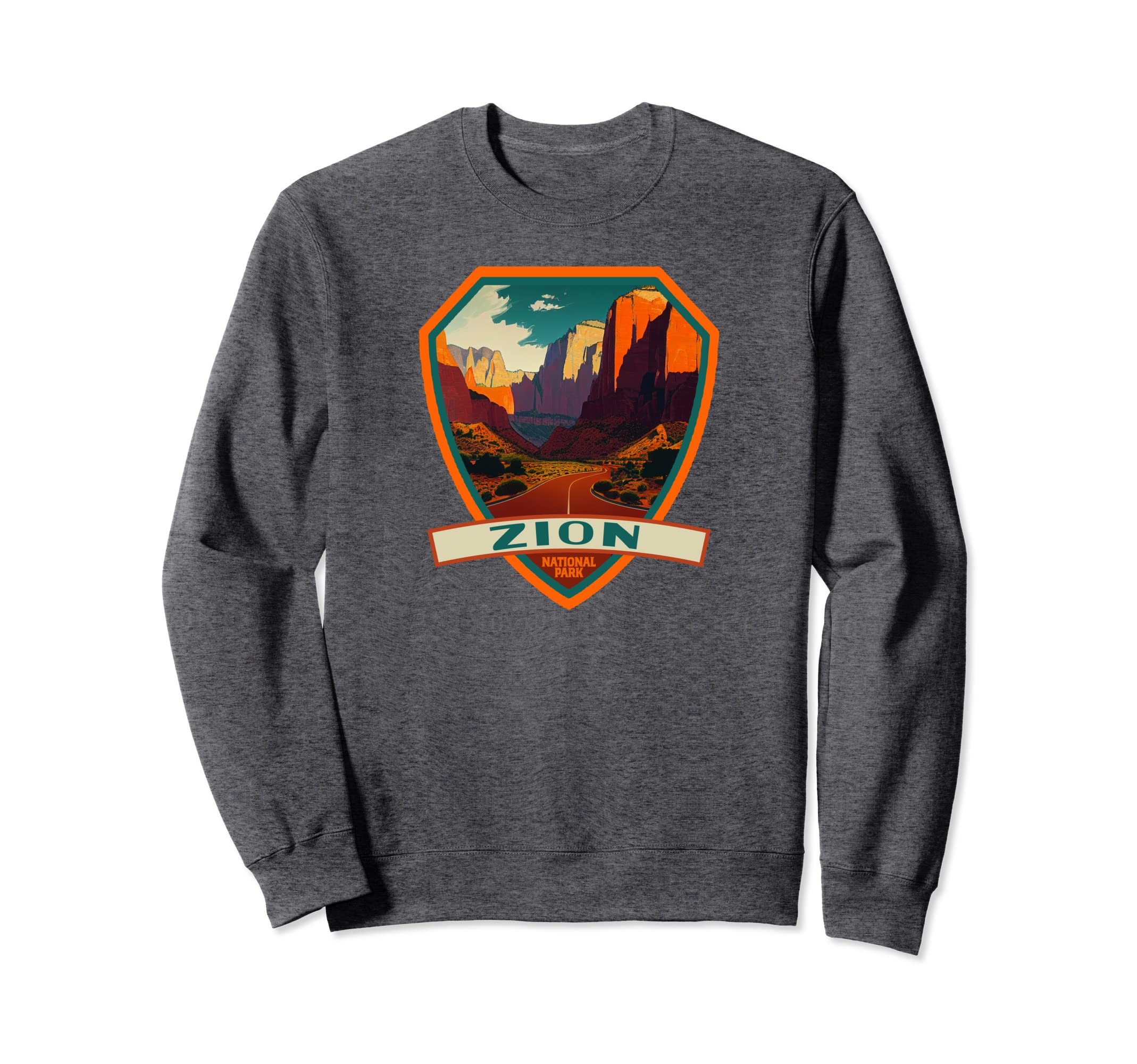 Zion National Park Wpa Badge Sweatshirt - Streetwear Style for Adults - T-Shirt, Sweatshirt, Hoodie
