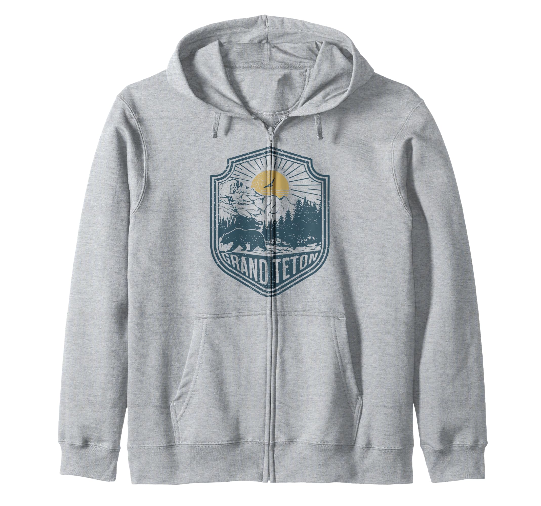 Grand Teton National Park Wyoming Sweatshirt - Minimalist Print for Adults - T-Shirt, Sweatshirt, Hoodie