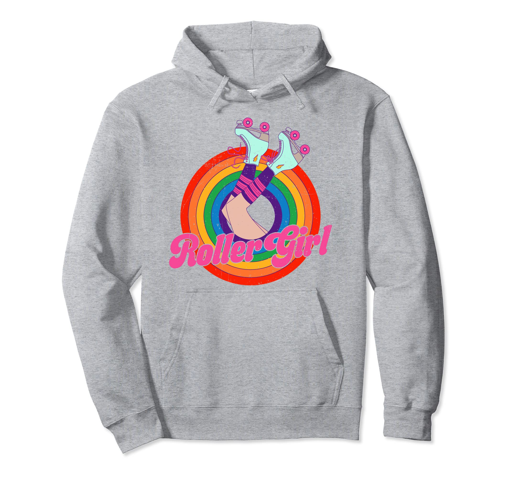 Roller Skater Skating 70S 80S Skates Hoodie - Minimalist Print Men Women - T-Shirt, Sweatshirt, Hoodie