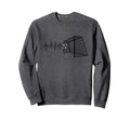 Funny Soccer Heartbeat Ecg Sweatshirt - Novelty Apparel for Adults - T-Shirt, Sweatshirt, Hoodie