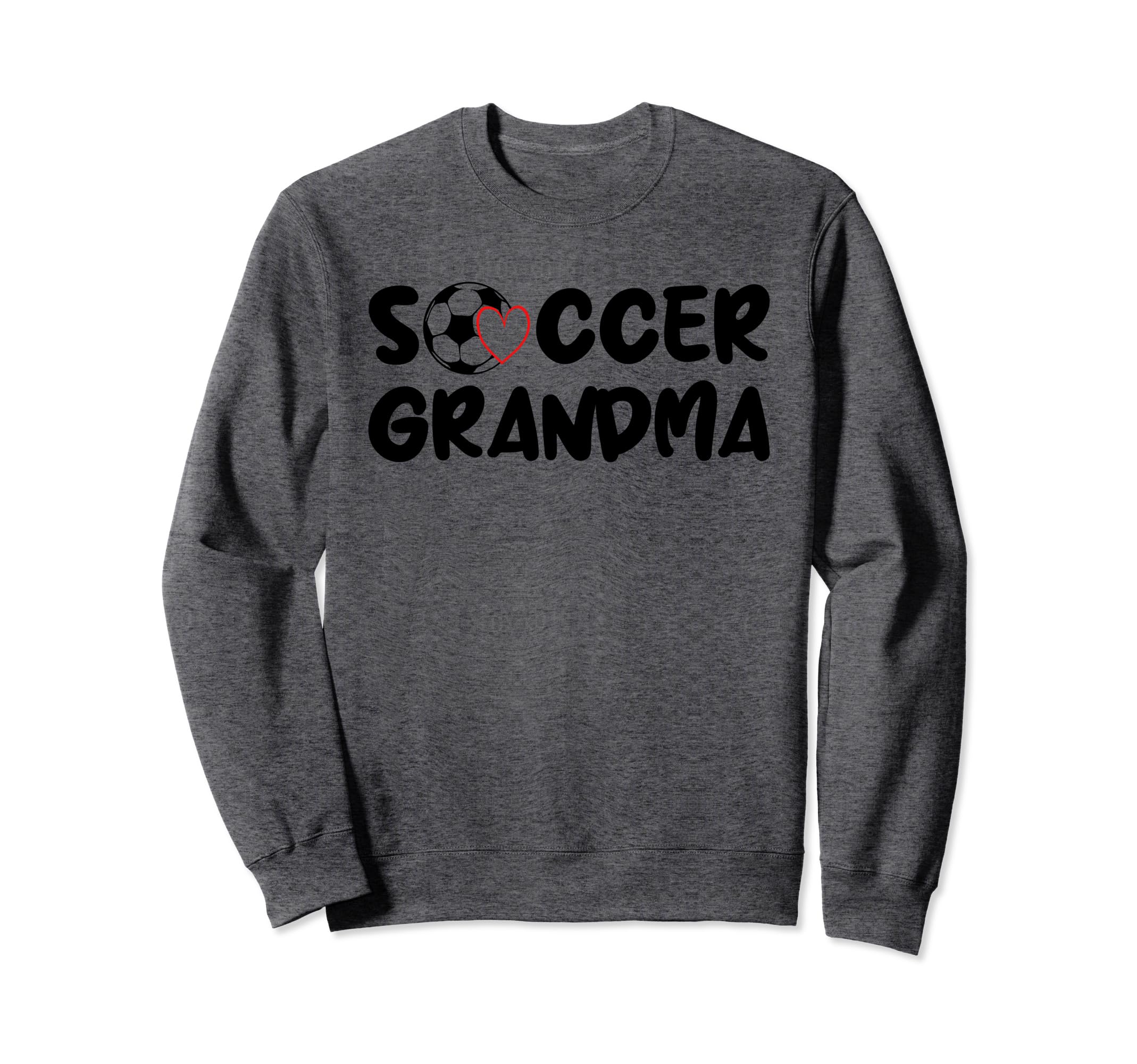 Soccer Grandma Love Heart Sweatshirt - Unique Graphic Unisex - T-Shirt, Sweatshirt, Hoodie