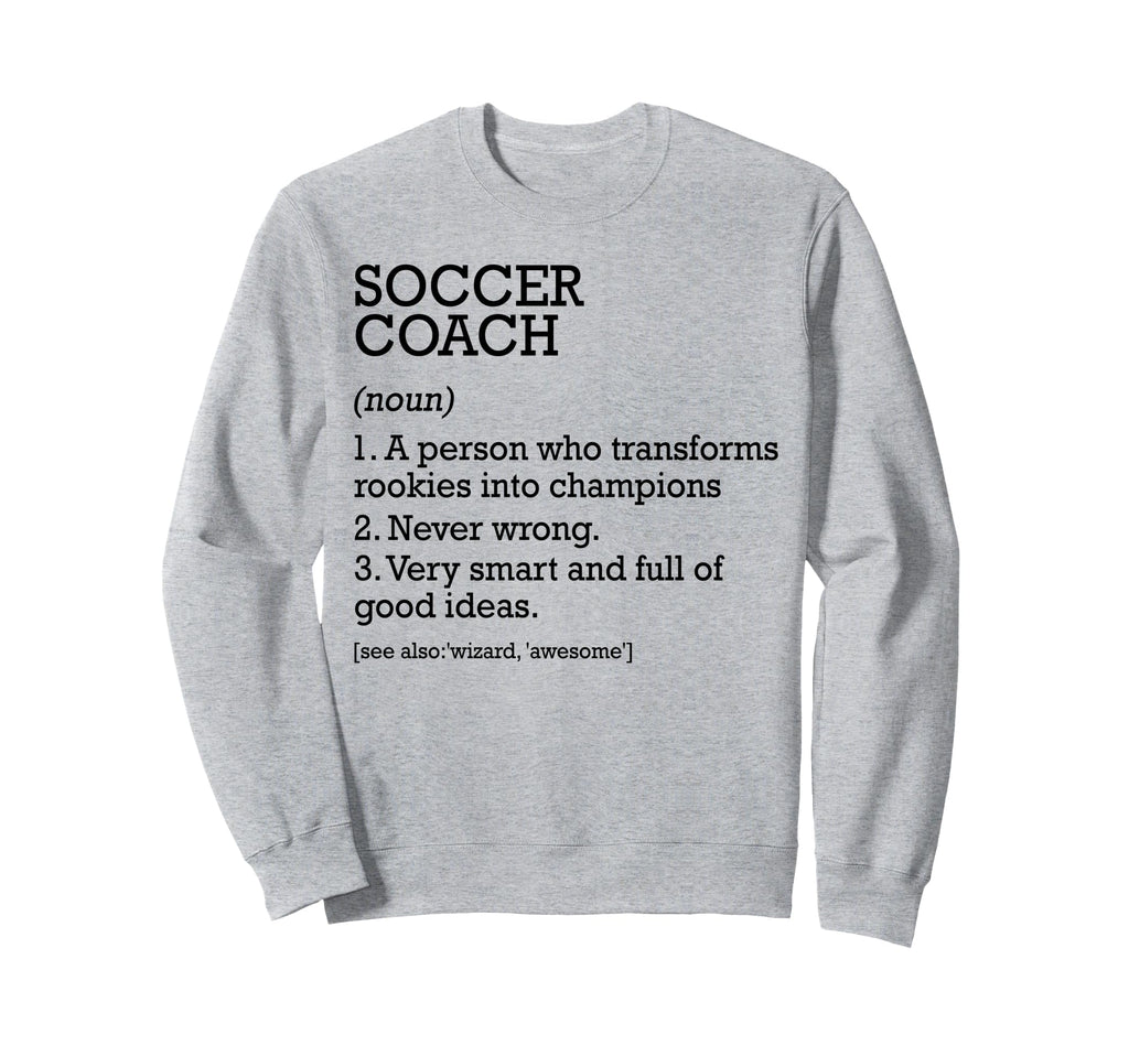 Soccer Coach Job Definition Sweatshirt - Minimalist Print for Adults - T-Shirt, Sweatshirt, Hoodie