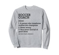 Soccer Coach Job Definition Sweatshirt - Minimalist Print for Adults - T-Shirt, Sweatshirt, Hoodie