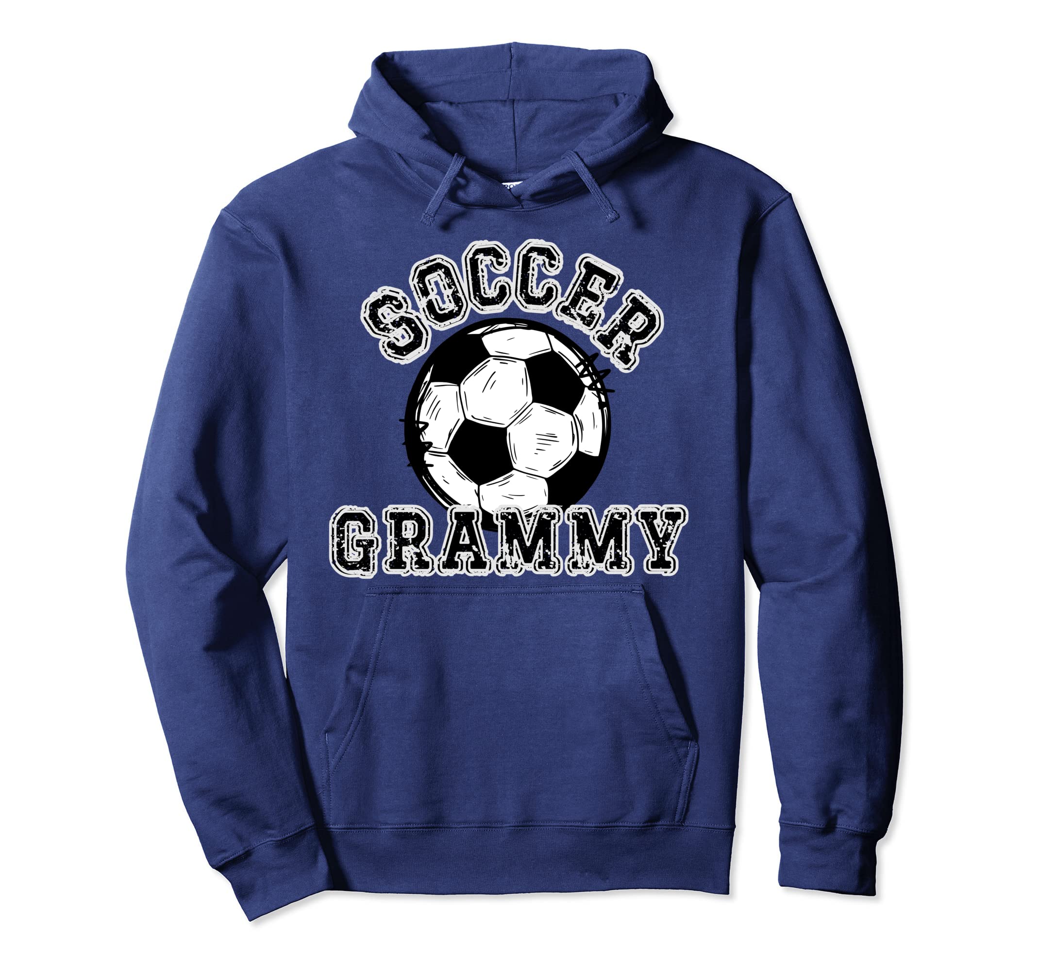 Soccer Ball Distressed Trending Grammy Hoodie - Casual Everyday Wear Unisex - T-Shirt, Sweatshirt, Hoodie