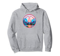 Yosemite National Park Peace Sign Half Hoodie - Custom Art Print Unisex - T-Shirt, Sweatshirt, Hoodie