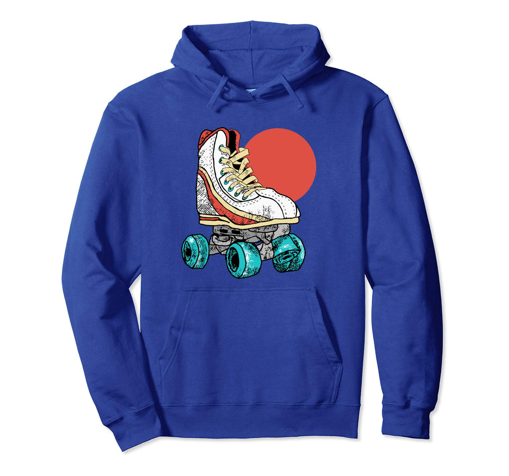 Minimalist Roller Skate Sun 70S Hoodie - Casual Everyday Wear Men Women - T-Shirt, Sweatshirt, Hoodie