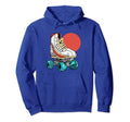 Minimalist Roller Skate Sun 70S Hoodie - Casual Everyday Wear Men Women - T-Shirt, Sweatshirt, Hoodie