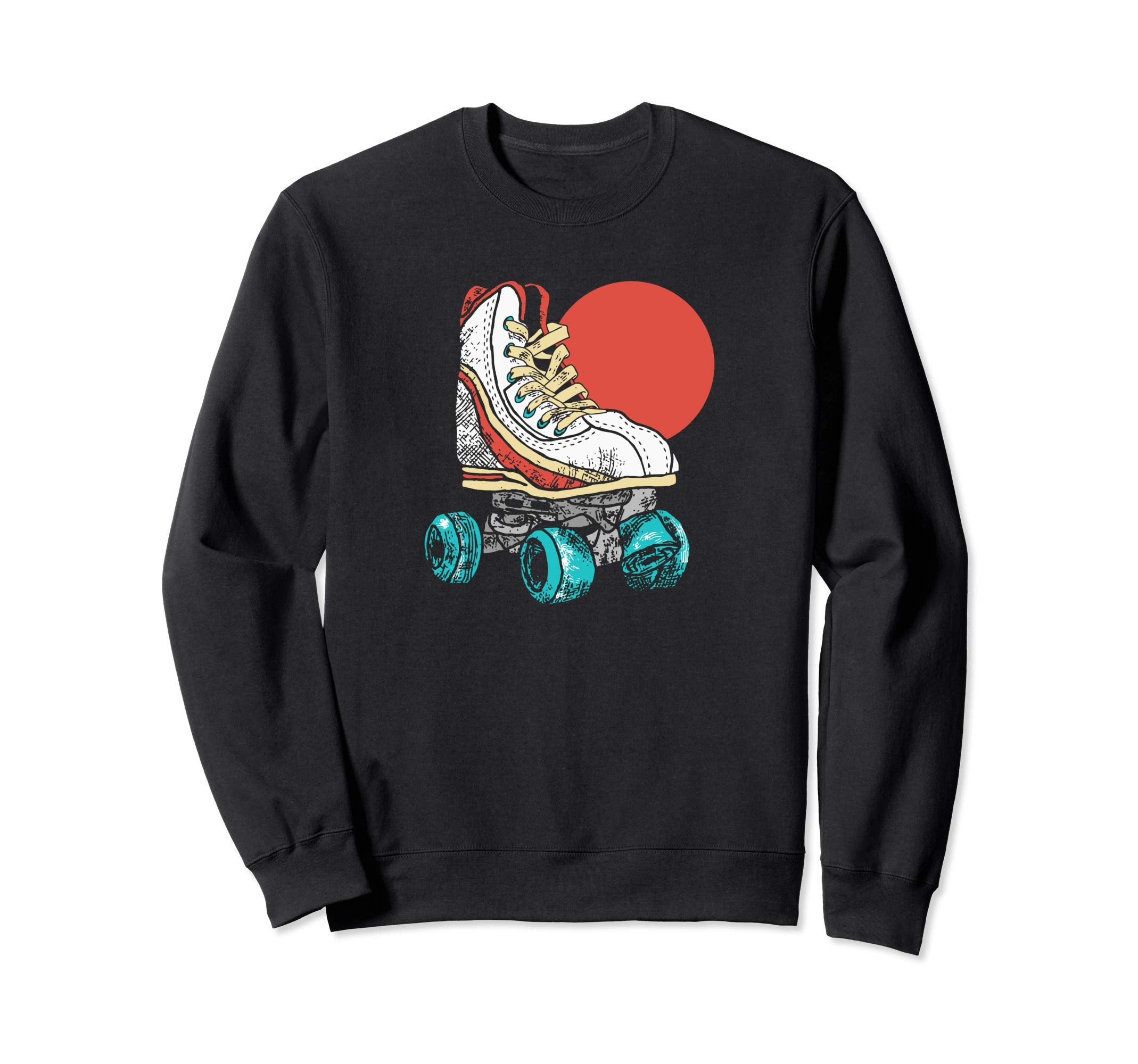 Minimalist Roller Skate 70S Vibe Sweatshirt - Novelty Apparel Men Women - T-Shirt, Sweatshirt, Hoodie