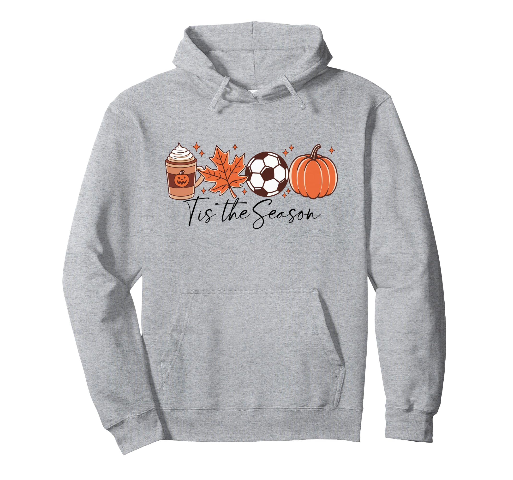 Tis Season Fall Soccer Thanksgiving Coffee Hoodie - Unique Graphic Unisex - T-Shirt, Sweatshirt, Hoodie