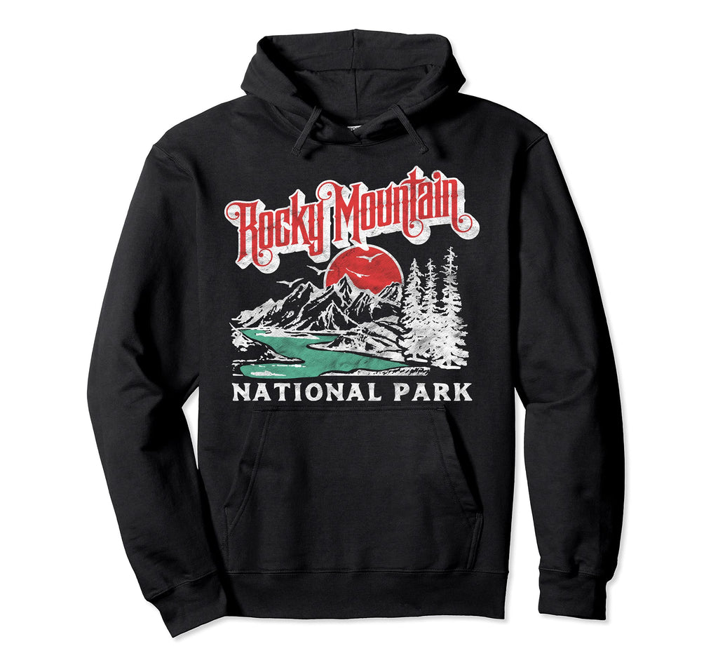 Rocky Mountain National Park 80S Hoodie - Streetwear Style for Adults - T-Shirt, Sweatshirt, Hoodie