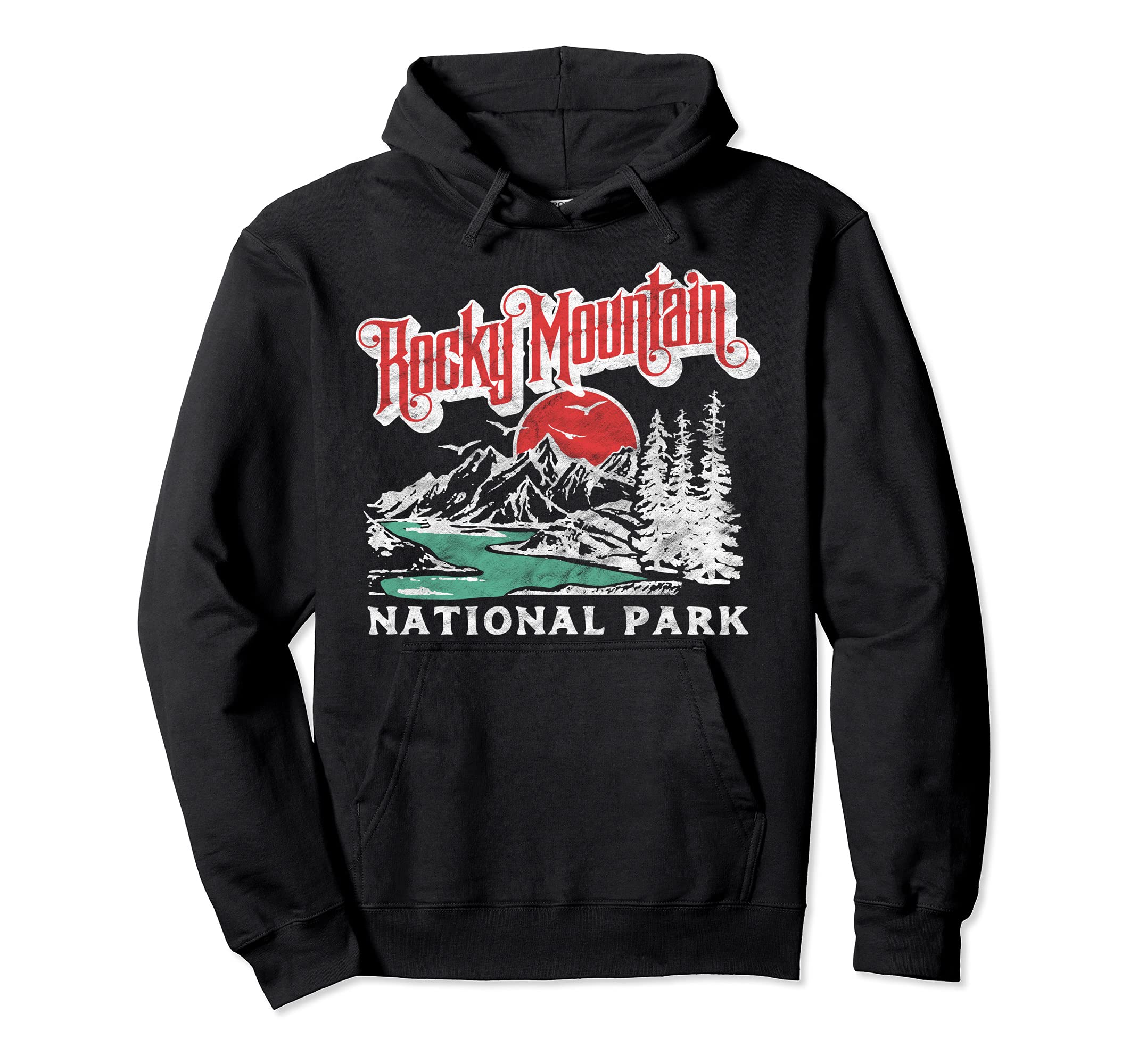 Rocky Mountain National Park 80S Hoodie - Streetwear Style for Adults - T-Shirt, Sweatshirt, Hoodie