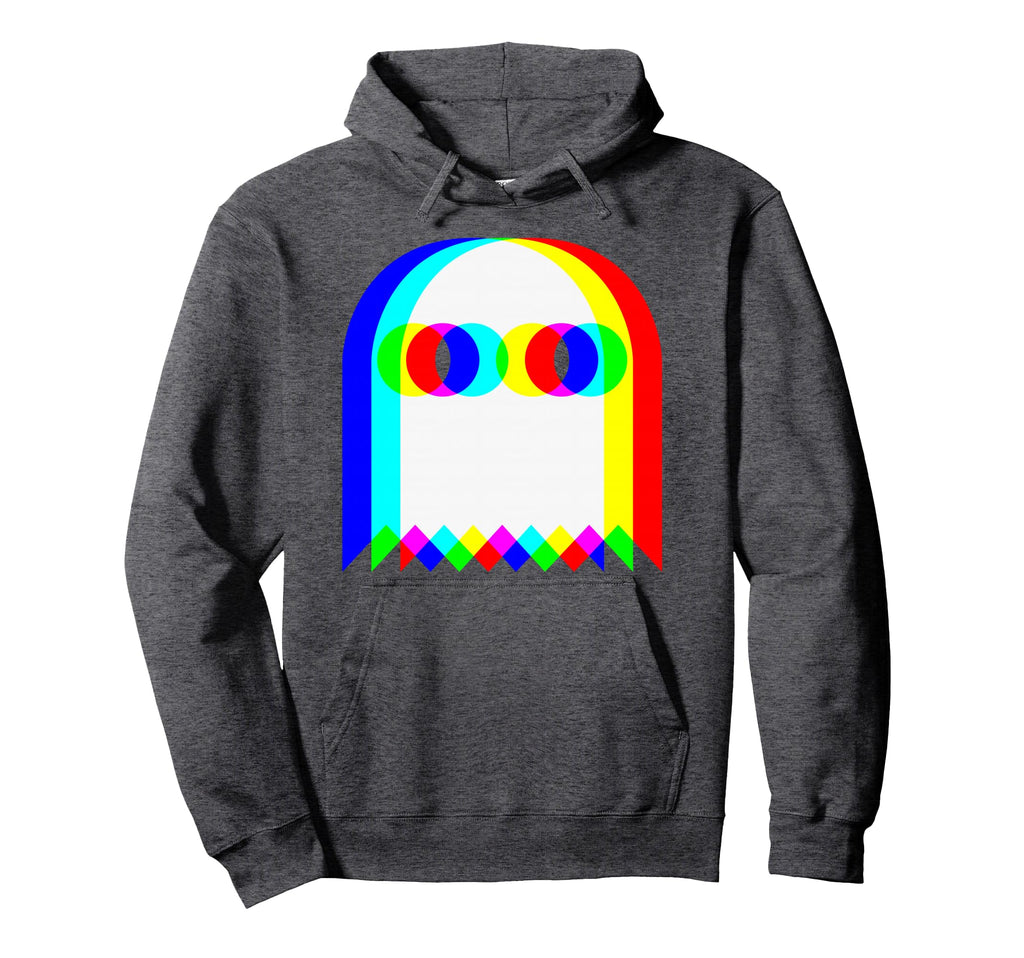 Ghost Trippy Vaporwave Halloween Techno Hoodie - Unique Graphic Unisex - T-Shirt, Sweatshirt, Hoodie