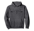 Foosball Goalkeeper Heartbeat Table Hoodie - Aesthetic Graphic Unisex - T-Shirt, Sweatshirt, Hoodie