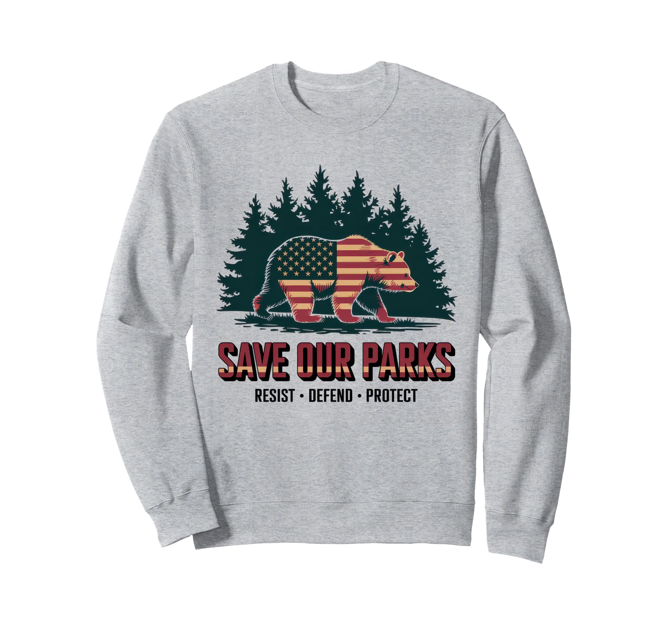 Save Our Parks Protect National Sweatshirt - Minimalist Print for Adults - T-Shirt, Sweatshirt, Hoodie