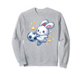 Bunny Rabbit Soccer Player Kicking Sweatshirt - Streetwear Style Unisex - T-Shirt, Sweatshirt, Hoodie