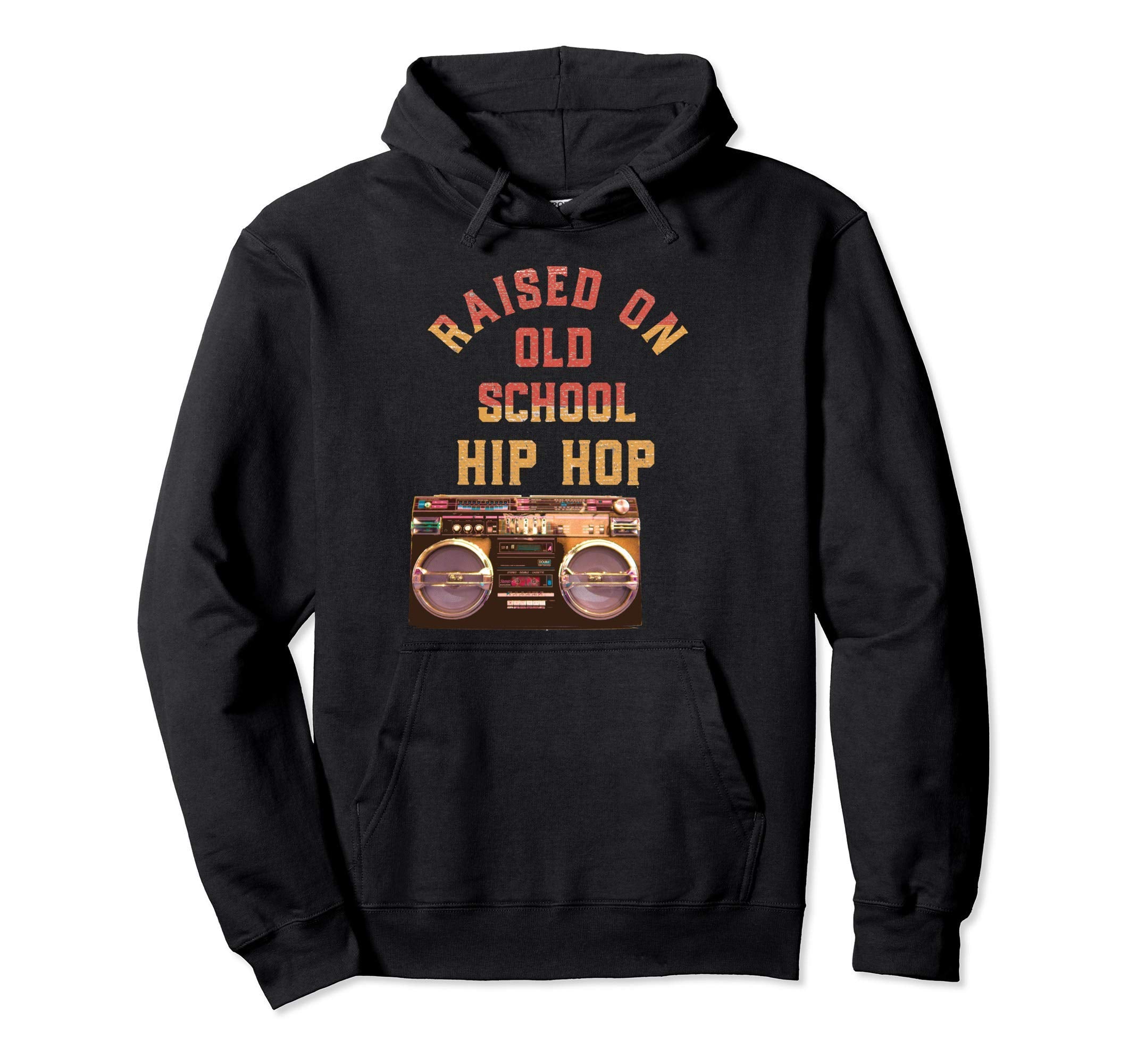 Raised Old School Hip Hop Ghetto Hoodie - Custom Art Print Men Women - T-Shirt, Sweatshirt, Hoodie
